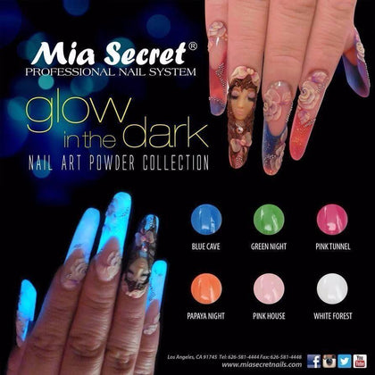 Mia Secret Colección de acrílicos Glow in the Dark