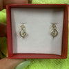 Aretes plata argollas & con chispas