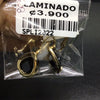 Aretes laminados de colgar colores