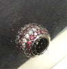 Charm plata chispas rodado y blanco