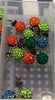 Aretes plata bola de fuego mediano peq