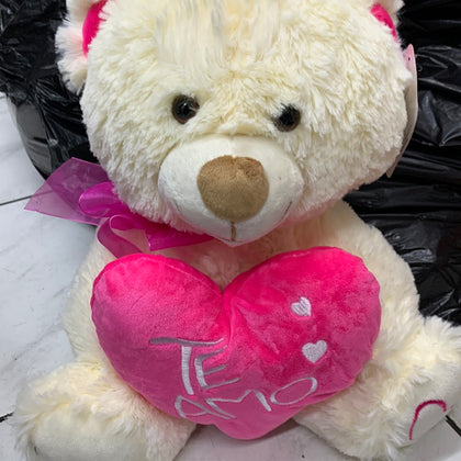 Oso mediano corazón peluche te amo