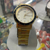 Reloj Q&Q dorado borde negro