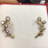 Aretes plata oro rosa