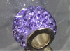 Charm plata chispas lila