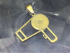 Dije acero dorado secadora de pelo