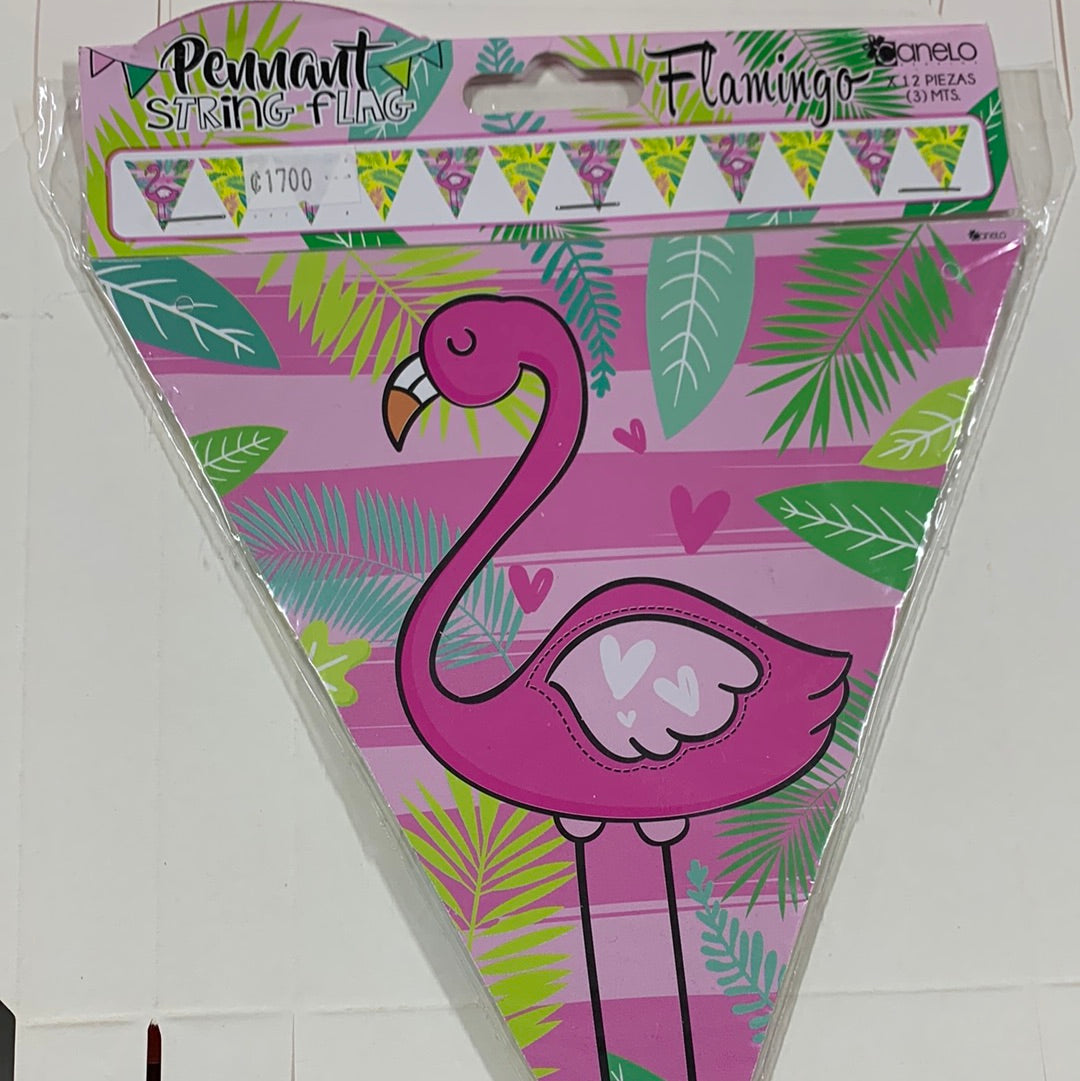 Banderín flamingos