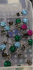 Aretes plata bola de fuego pequeño