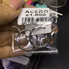 Aretes acero argollas plateado