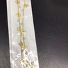 Pulsera acero dorado con chispas y mariposas