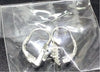 Aretes plata de colgar rombo con chispas