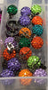 Aretes plata bola de fuego mediana